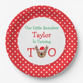 トナカイの2番目の誕生日 ペーパープレート