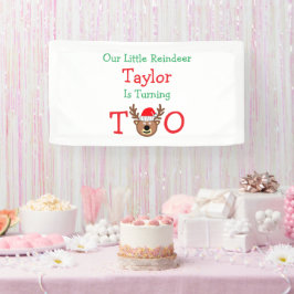 トナカイの2番目の誕生日 横断幕