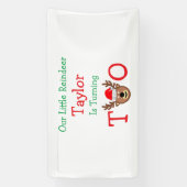 トナカイの2番目の誕生日 横断幕 (縦)