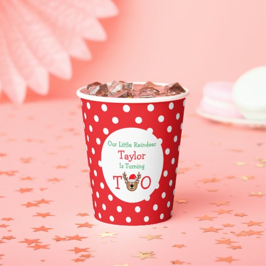 トナカイの2番目の誕生日 紙コップ (インサイチュ)