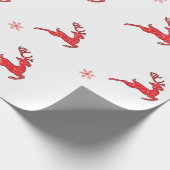 トナカイの9枚のギフトラッパー ラッピングペーパー (角)