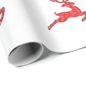 トナカイの9枚のギフトラッパー ラッピングペーパー (ロールコーナー)