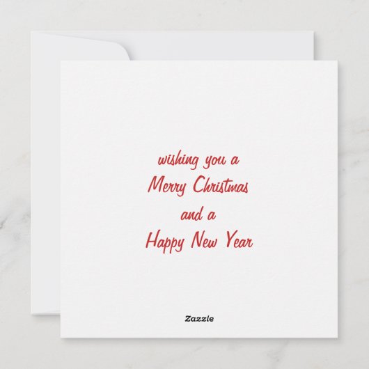 トナカイの〔雄ジカの〕枝角でクリスマスコルギをパーソナライズ シーズンカード (裏面)