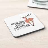 トナカイはちょうど陽気なアメリカヘラジカ- .PNGです コースター (左側)