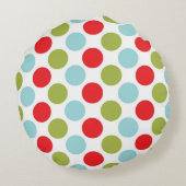 トナカイは休日のクリスマスを追い出します ラウンドクッション (裏面)