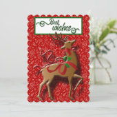 トナカイは最高のクリスマスファルトカードを願う 案内状 (スタンド正面)