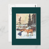 トナカイへのキス ポストカード (正面/裏面)