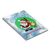 トナカイを抱くサンタクロース ノートブック (右側)