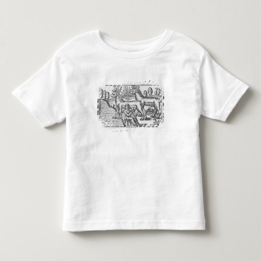 トナカイを搾り出すこと トドラーTシャツ (正面)