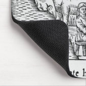 トナカイを搾り出すこと マウスパッド (コーナー)