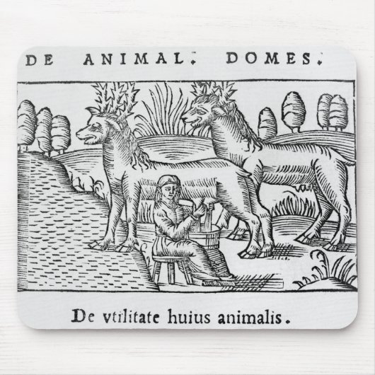 トナカイを搾り出すこと マウスパッド (正面)