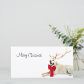 トナカイイエロー・ラブラドール・レトリーバー シーズンカード (スタンド正面)