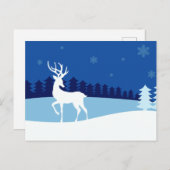 トナカイイラストレーション葉書 ポストカード (正面/裏面)