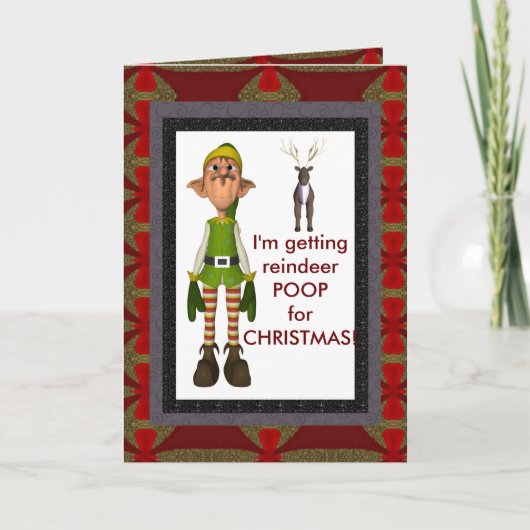 トナカイウンチカード。 シーズンカード (正面)