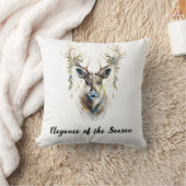 トナカイエレガントの枕シーズンの優雅さ クッション (ブランケット)