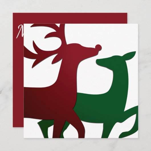 トナカイエレガントア 招待状 (正面/裏面)