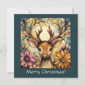 トナカイエレガントカスタマイズ可能 シーズンカード (正面)