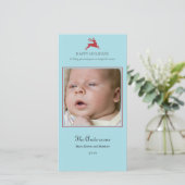 トナカイエレガントクリスマスフォトカード シーズンカード (スタンド正面)