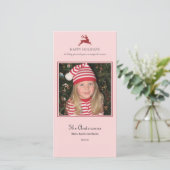 トナカイエレガントクリスマスフォトカード シーズンカード (スタンド正面)