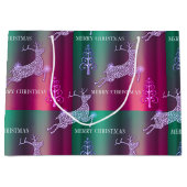 トナカイエレガントクリスマス ラージペーパーバッグ (正面)