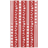 トナカイエレガントズスノーフレークスライン大 テーブルクロス (正面)