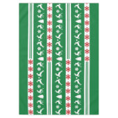 トナカイエレガントズスノーフレークスライン（中） テーブルクロス (正面)