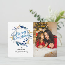 トナカイエレガントフローラクリスマスリースフォトホール