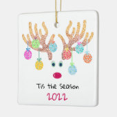 トナカイオーナメント セラミックオーナメント (左)
