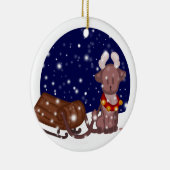 トナカイオーナメント セラミックオーナメント (右)