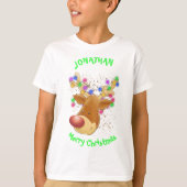 トナカイカスタムのライトTシャツ Tシャツ (正面)