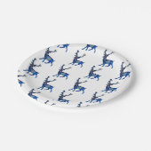 トナカイカスタムクリスマス紙プレート7 in ペーパープレート (アングル)