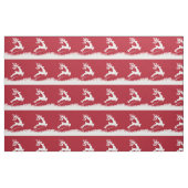 トナカイカスタム布の跳躍 ファブリック (ファットクウォーター)