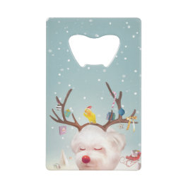 トナカイクリスマスオーナメント クレジットカード栓抜き