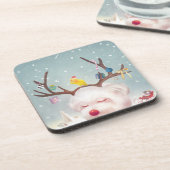トナカイクリスマスオーナメント コースター (左側)