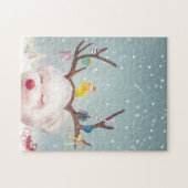 トナカイクリスマスオーナメント ジグソーパズル (横)