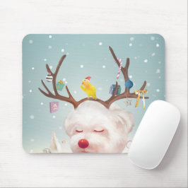 トナカイクリスマスオーナメント マウスパッド