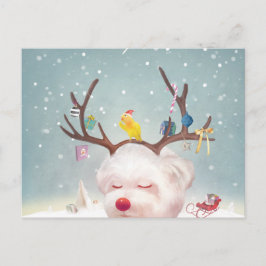 トナカイクリスマスオーナメント 案内ポストカード