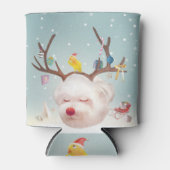 トナカイクリスマスオーナメント 缶クーラー (正面)