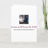 トナカイクリスマスバースデーパーティーカスタム招待状 招待状 (裏面)