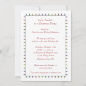 トナカイクリスマスパーティーカスタム招待状温泉 招待状 (裏面)