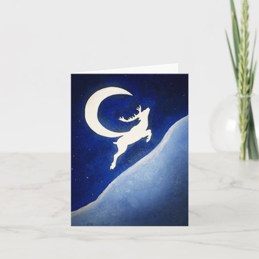 トナカイグリーティングカード シーズンカード (正面)