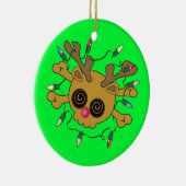 トナカイスカル セラミックオーナメント (右)