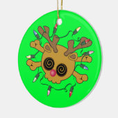 トナカイスカル セラミックオーナメント (左)