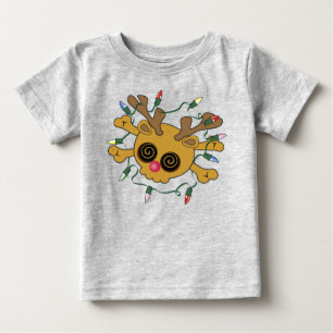 トナカイスカル ベビーTシャツ