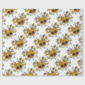 トナカイスカル ラッピングペーパー (フラット)