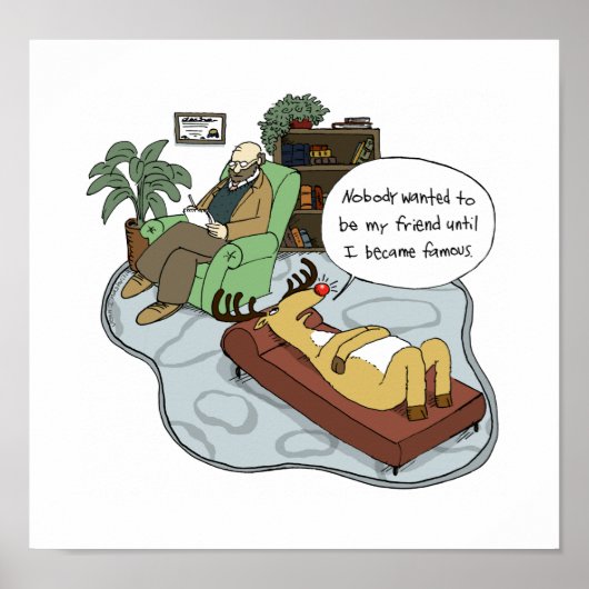 トナカイセラピー |休日おもしろい漫画 ポスター (正面)