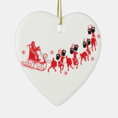 トナカイトレーニング セラミックオーナメント (右)