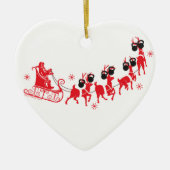 トナカイトレーニング セラミックオーナメント (正面)