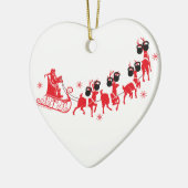 トナカイトレーニング セラミックオーナメント (左)