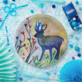 トナカイハートラブカスタム紙プレート9イン ペーパープレート (パーティー)